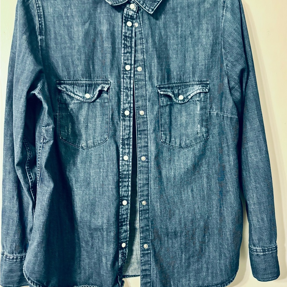 H&M Blue Denim Blouse